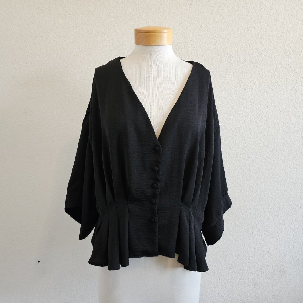 ASOS Black Button-Up Blouse - Picture 2 of 10